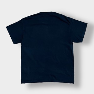 【GILDAN】WhiskeyDick バンドTシャツ バンt ロックTシャツ プリント ロゴ Tシャツ スカル メタル カントリー ウィスキーディック 半袖 L 黒t  US古着