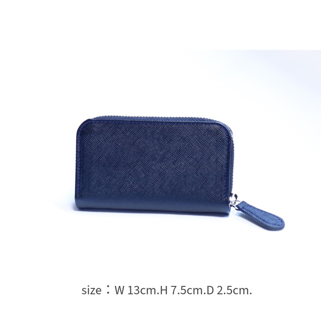 Round zipper coin case