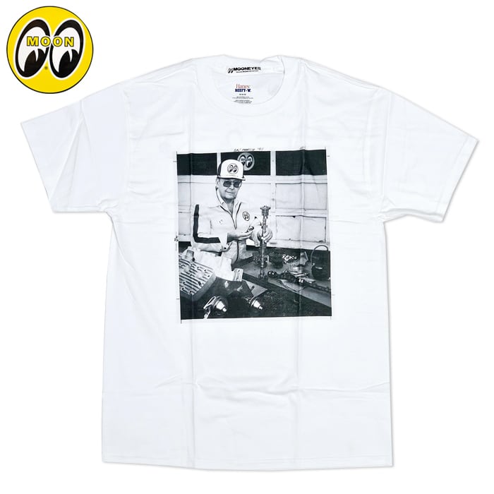 MOONEYES Tシャツ 半袖 Dean MOON フォトT TM735WH | MINT GARAGE