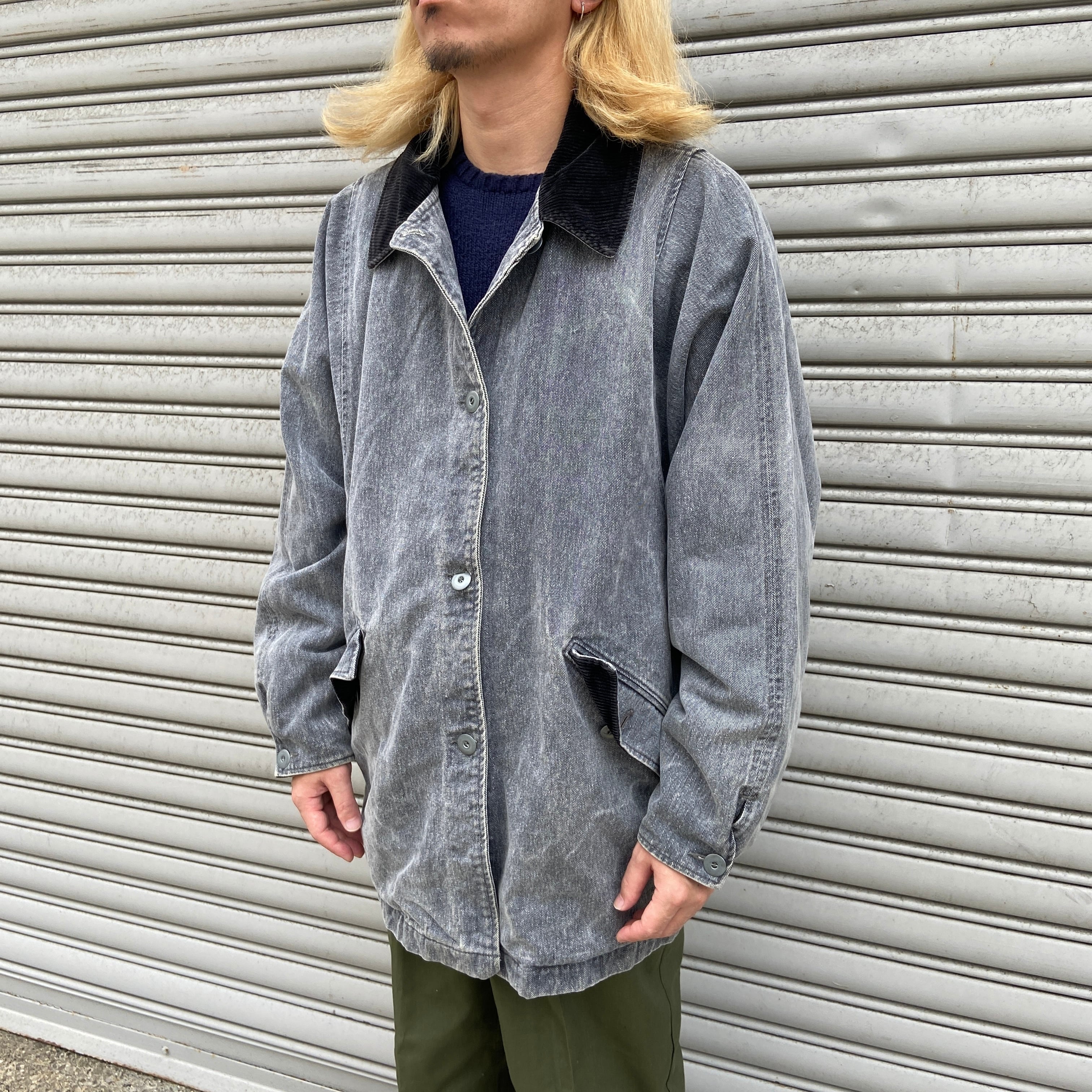 80s 90s USA製 Woolrich デニムカバーオール グレー L | 古着屋 Uan