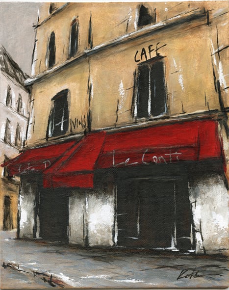 風景画 パリ 油絵「Le Conti」 | KatsuArtGallery