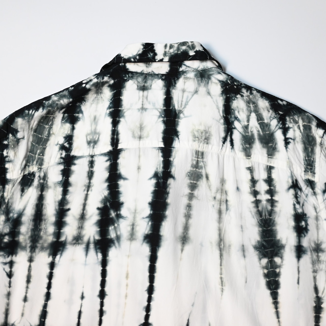KUON / Arimatsu Shibori Camp Collar Shirt