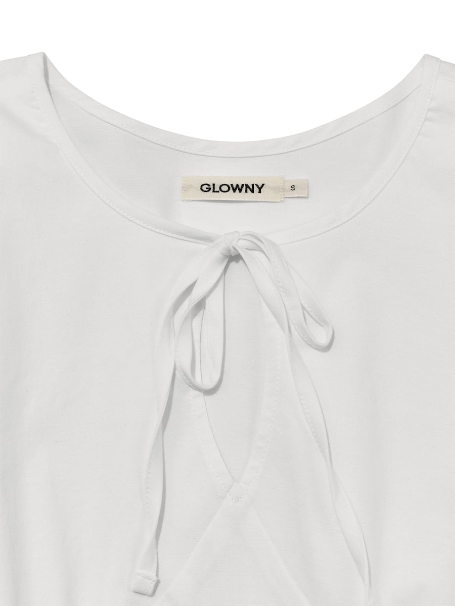 GLOWNY] LILY PUFF BLOUSE TOP (WHITE) 正規品 韓国ブランド 韓国通販
