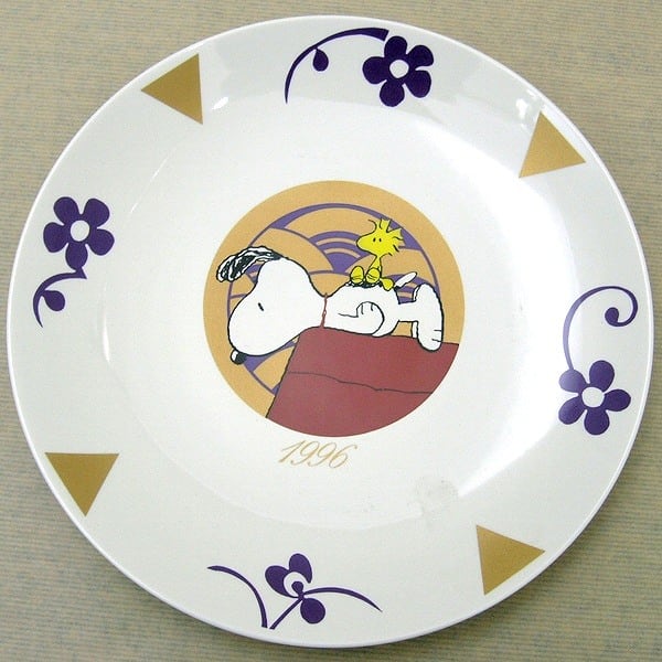 スヌーピー絵皿・非売品・青森銀行1996・No.150306-32・梱包サイズ60