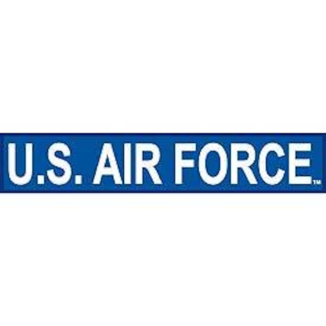 【ミリタリー】U.S.Air Force Tab [WHT/BLU]　【ワッペン】