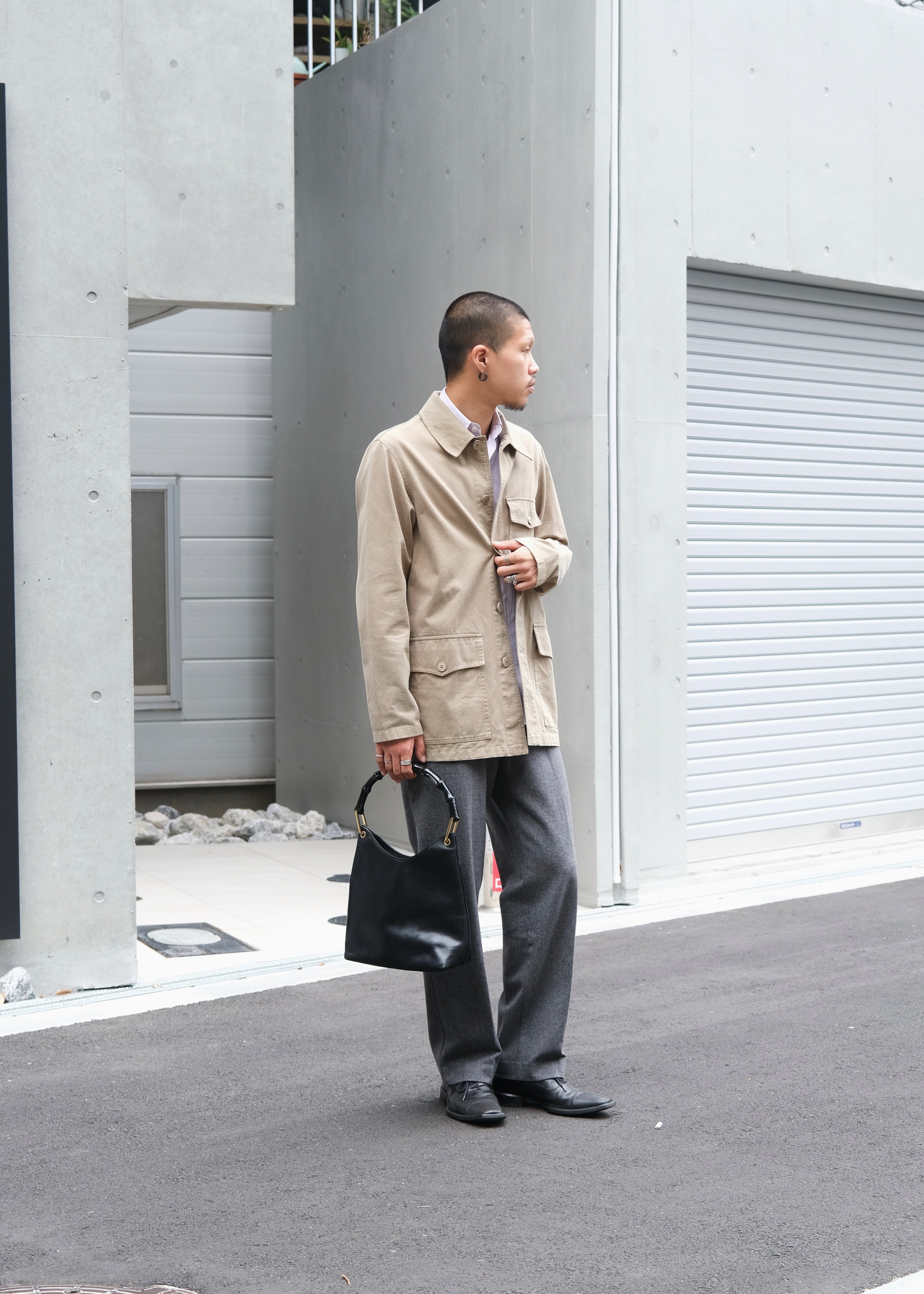 90's agnes b. homme cotton field jacket | CETTEN