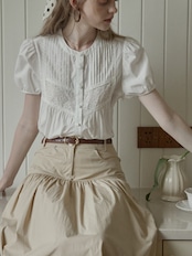 Trèfle Blanc Pintuck Blouse F0723