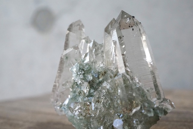 マニハール産クォーツ/クローライト　Quartz / Chlorite