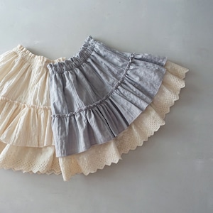 «予約»«jm snail» フリルレーススカート 2colors