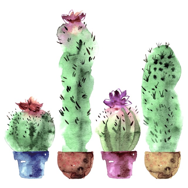 【FASANA】バラ売り2枚 ランチサイズ ペーパーナプキン Hi cactus ホワイト