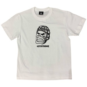 RUGBY SKULL #STAYHOME T-Shirt White