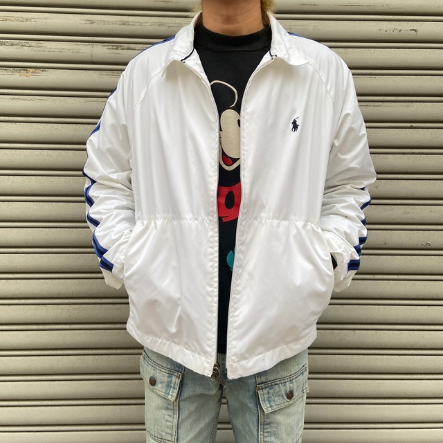 Ralph Lauren ラルフローレン ナイロンスウィングトップ 袖ライン L