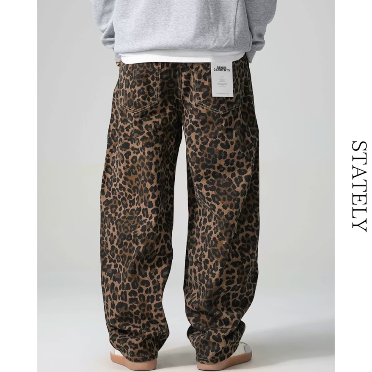 Leopard Wide デニムパンツ_B194・画像4