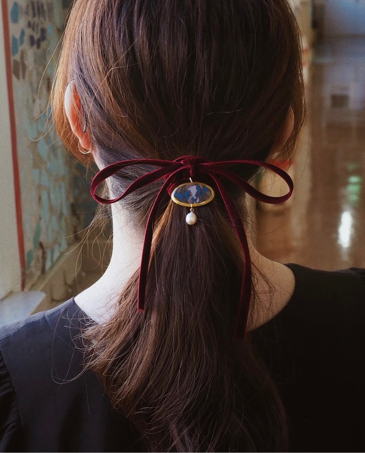 月の国のアリス　ベロアチョーカー＆ヘアリボン