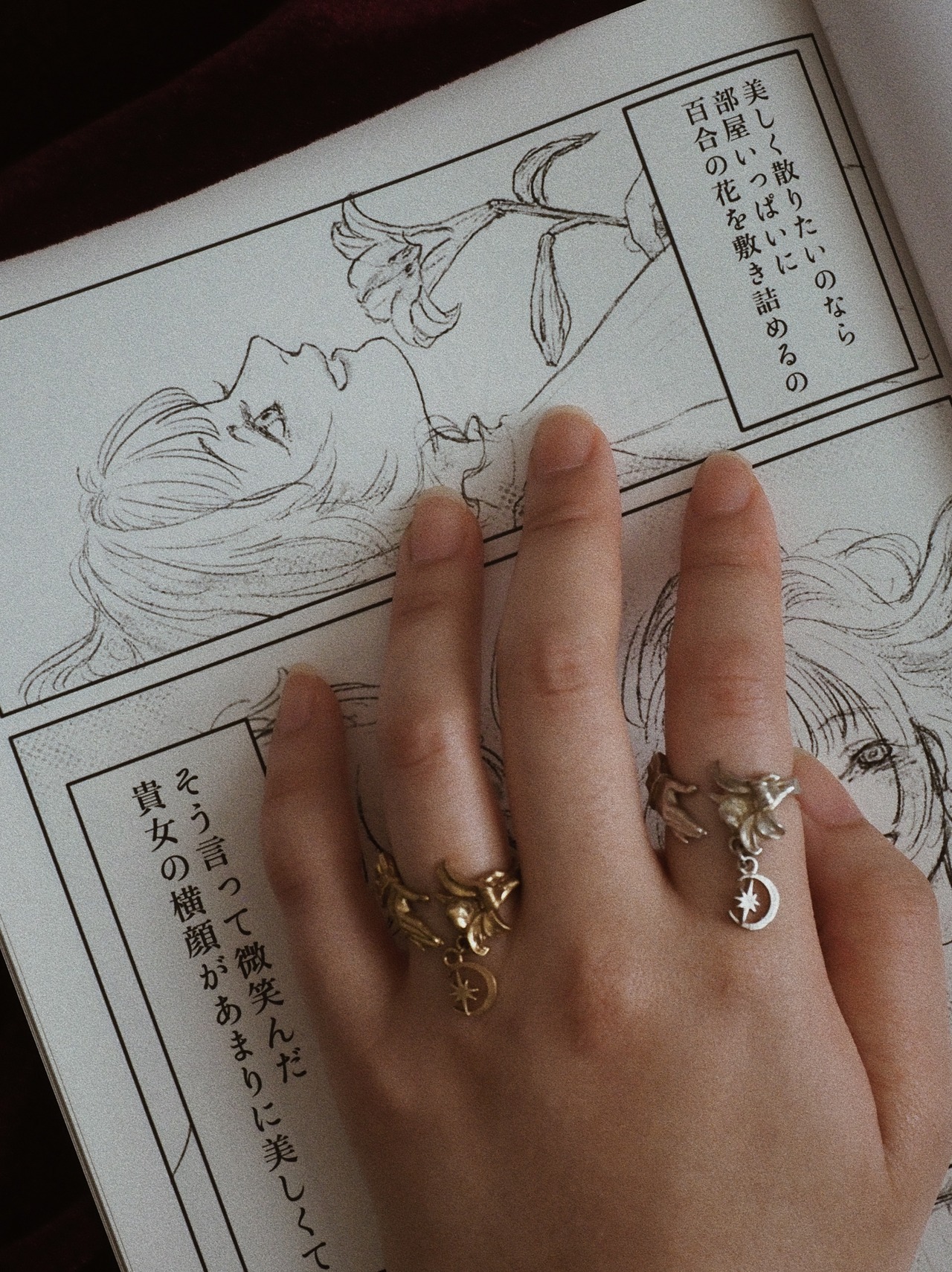 白百合のリング　シルバー【星屑即納品】