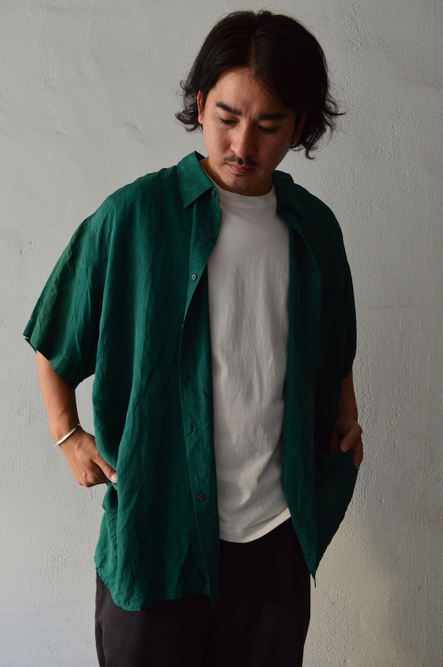 ROBERT STOCK 90's From USA Fade Silk Big Fit Shirt Designers by CHAPS ロバートストック 90s シルクシャツ
