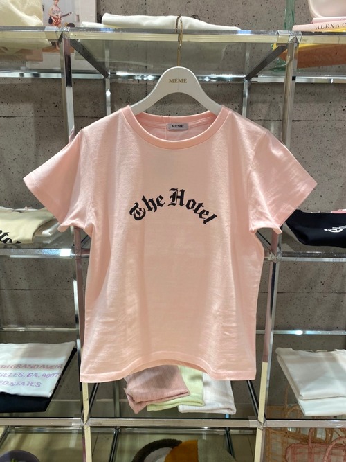 MEME original THE Hotel T-shirts(sand beige、baby pink)