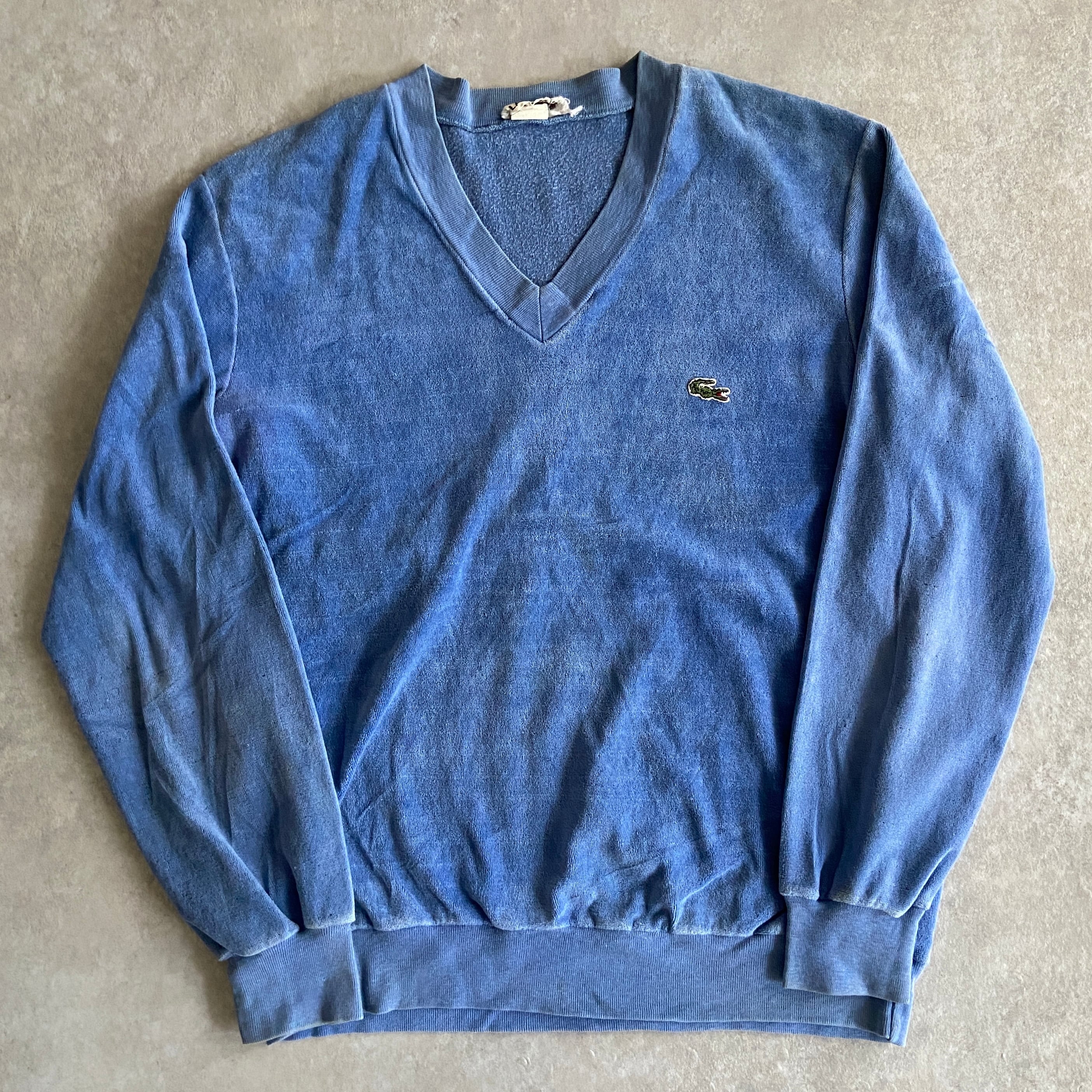 1970s IZOD LACOSTE V neck Pullover M H698
