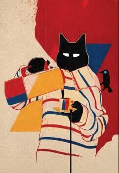 George Bayer "Le Chat and the big pour" Original