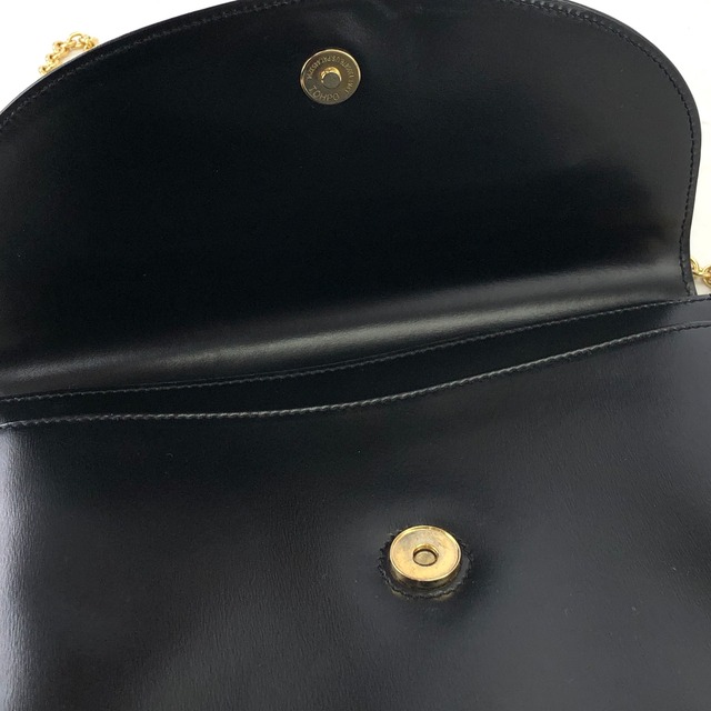 CELINE セリーヌ スターボール レザー チェーン ショルダーバッグ ブラック vintage ヴィンテージ オールドセリーヌ ive3ra