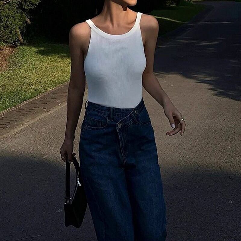 2Way slim fit tank tops W00389