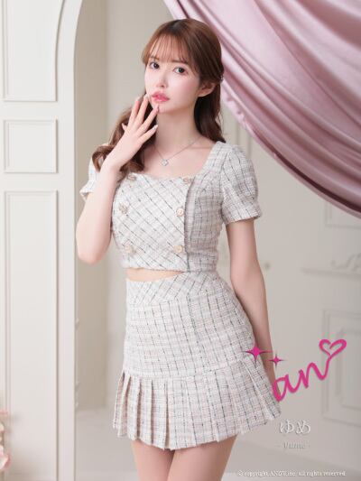 ツイードセットアップドレス/2ピース b08d6be3946c0b57c34c1e4b9b30cd