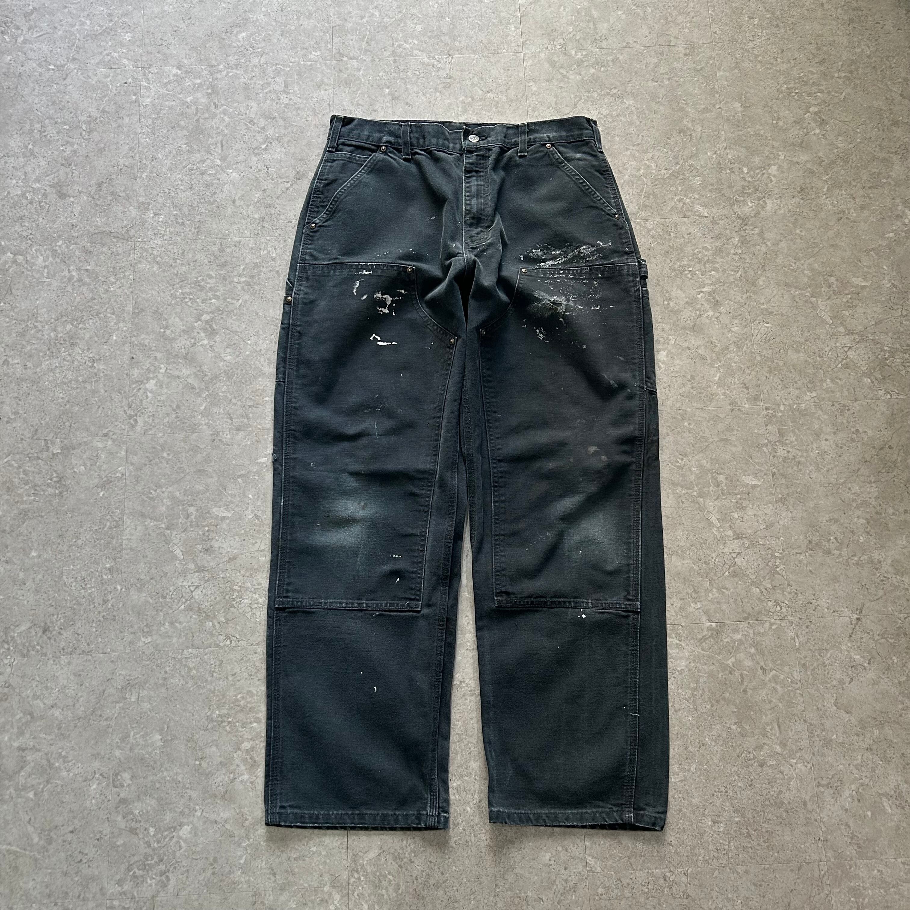 2009s Carhartt double knee duck pants "black"【仙台店】