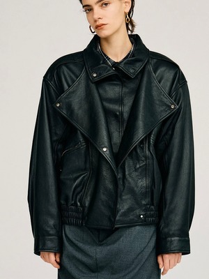 【26AW | WOMEN】PRANK PROJECT プランクプロジェクト / レザージャケット / Sheep Leather Bomber Jacket　31262216101　