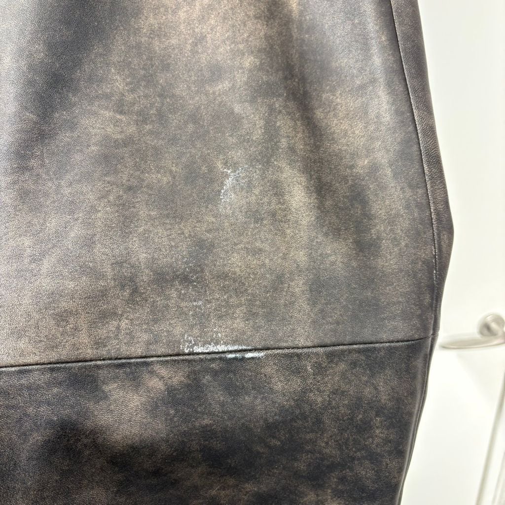 STUSSY ステューシー BIG OL' JEAN STONEWASHED LEATHER レザーパンツ