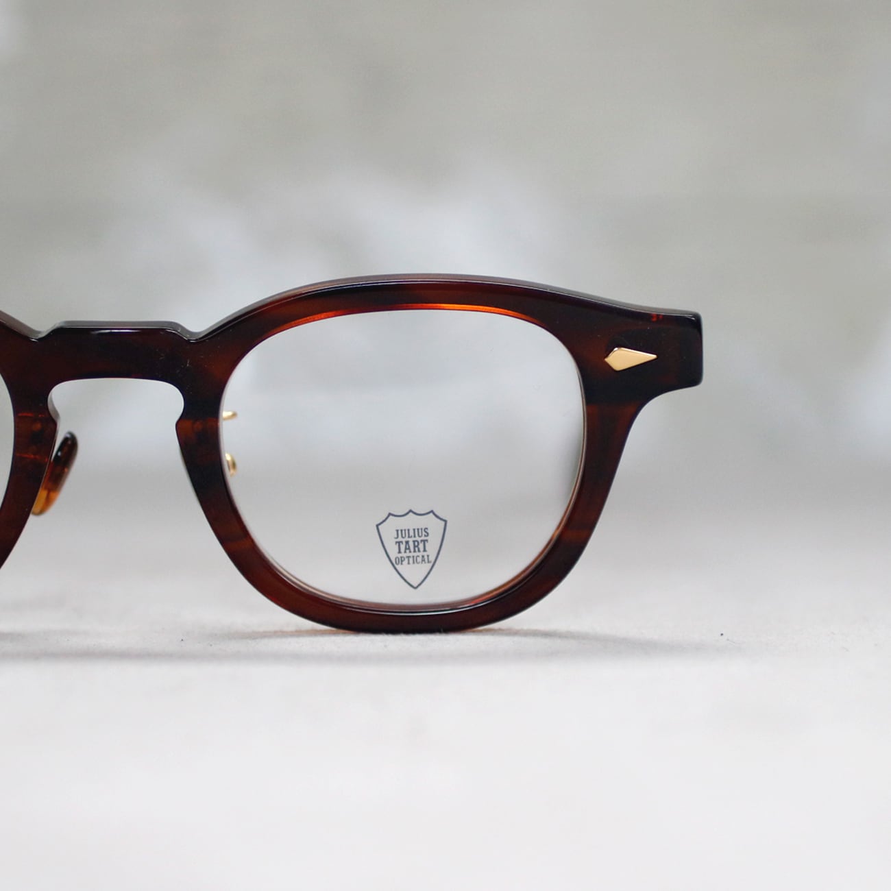 JULIUS TART OPTICAL】AR 44□22 Gold Edition - Deep Brown Sasa