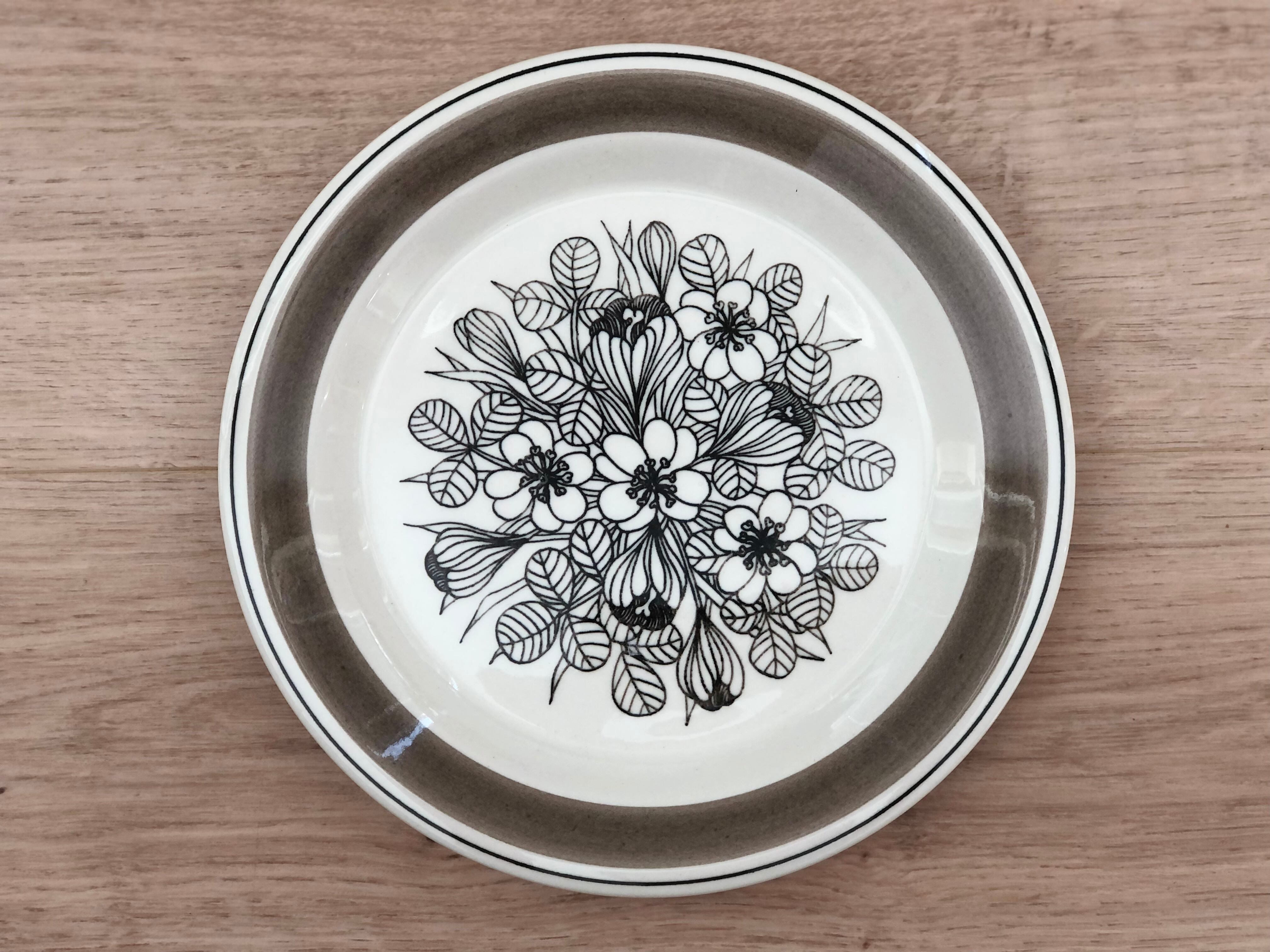 arabia ISOKUKKA 17cm plate | アラビア イソクッカ ケーキプレート 花