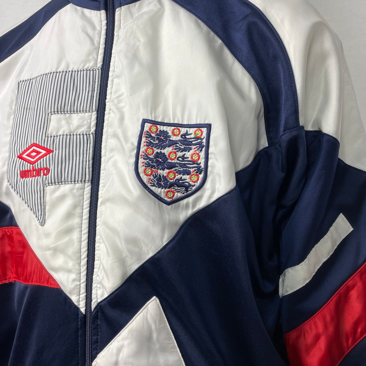 Umbro England Vintage ナイロンジャケット ネイビー XL