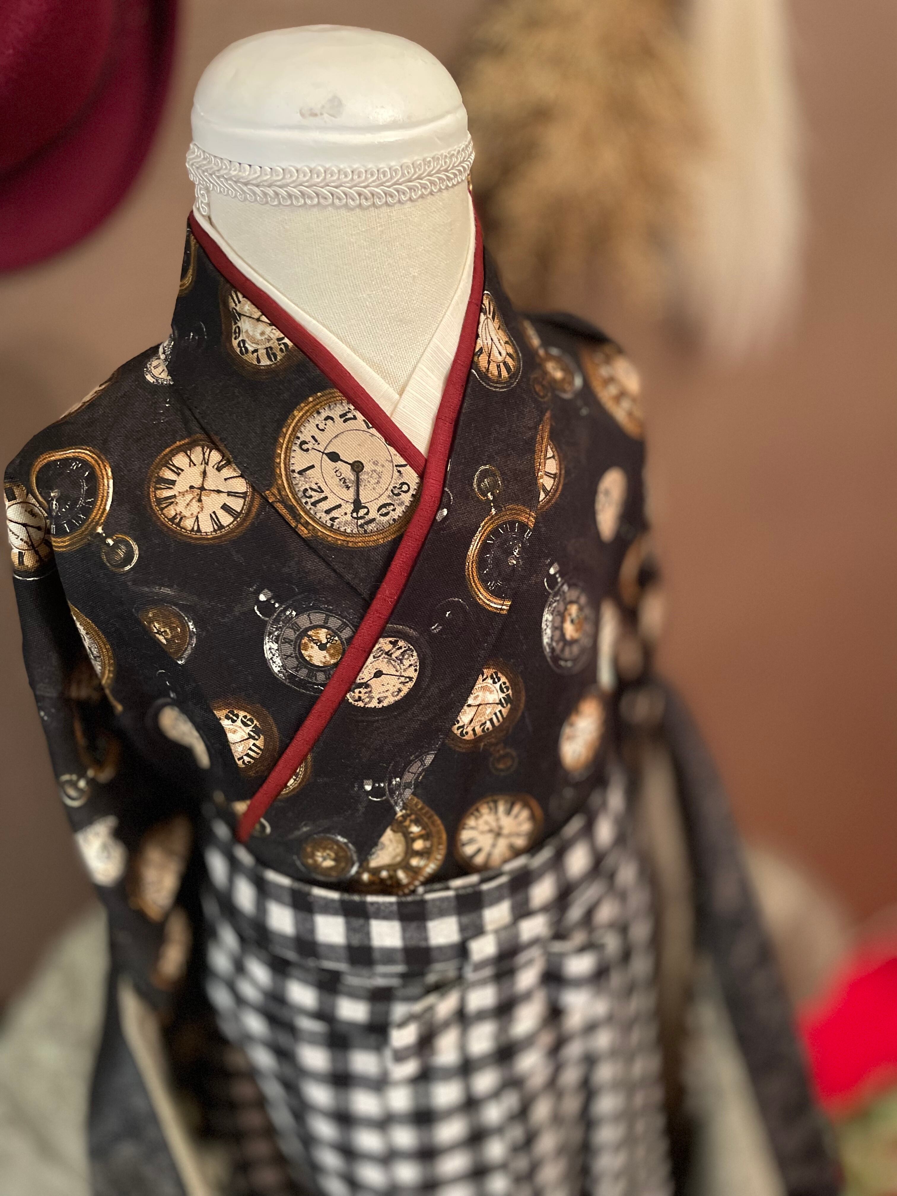 予約商品】アンティーク時計柄 男の子の祝い着 | WA.TSUKI KIMONO