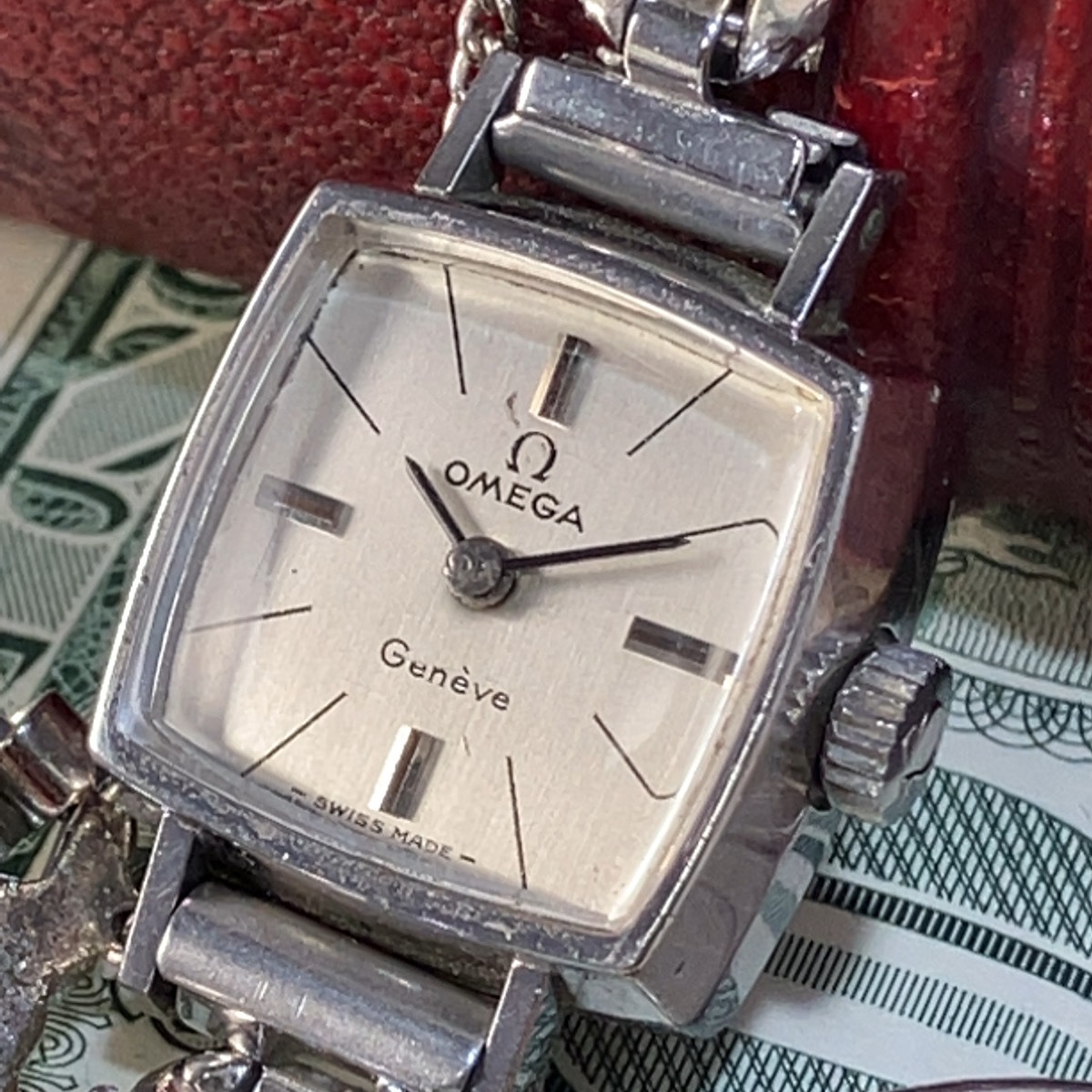 ☆一点限り☆オメガ OMEGA 手巻き レディース ジュネーヴ 女性用腕時計 