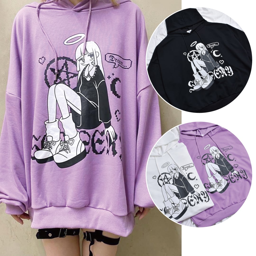 (ガーデン・シャドー絵) ヤン・パーカー ビューティフルシャドークリーチャー｜ポンチビッグシルエットジップ