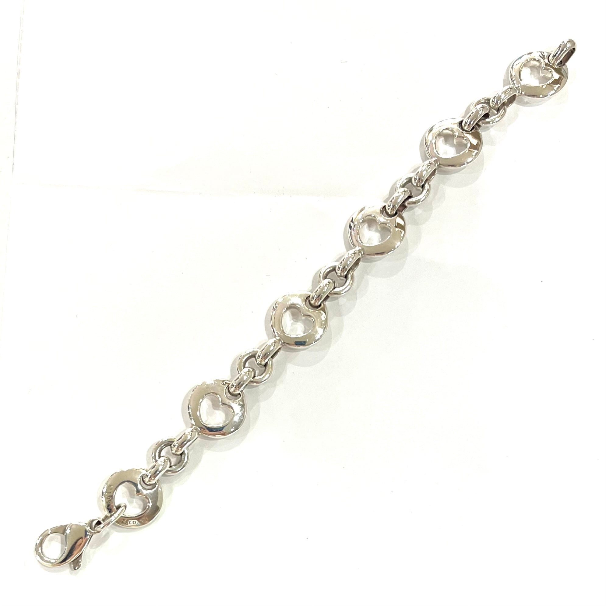 TIFFANY&CO. 】2395 ティファニー ハートペブルリンク オーバルリンク