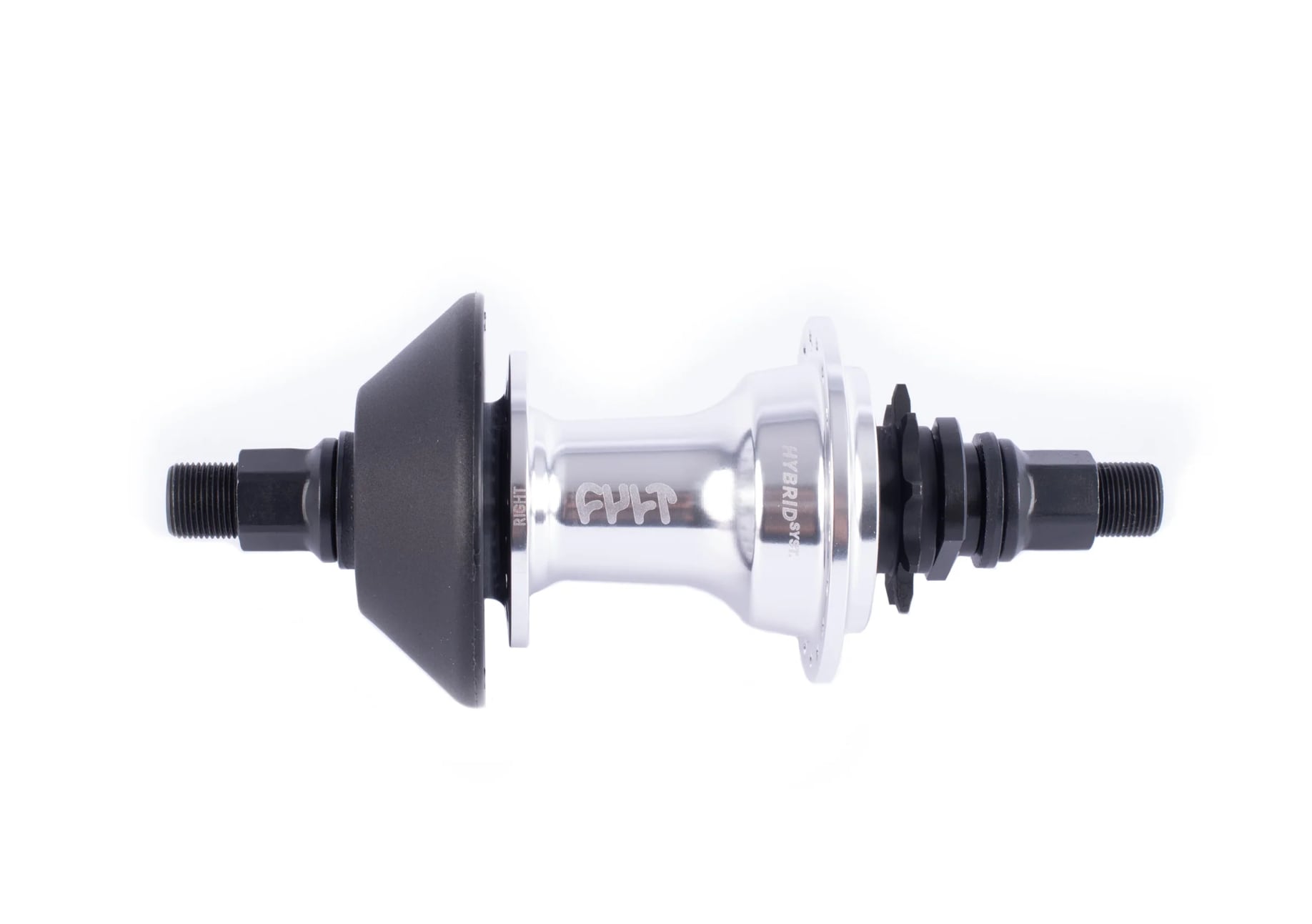CREW HYBRID HUB RHD POLISHED | bmxshop