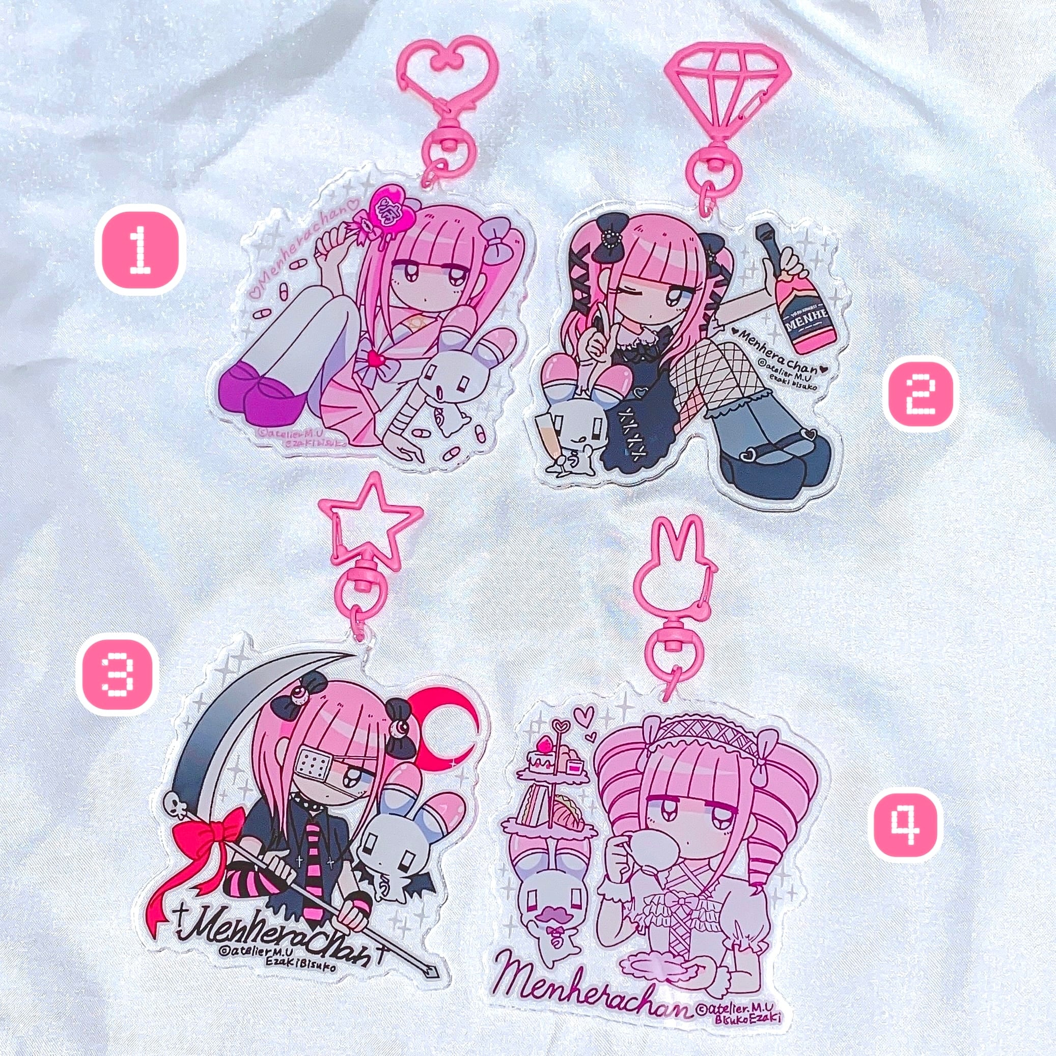 メンヘラチャンキーホルダー | atelierM.U 江崎びす子 ONLINESHOP