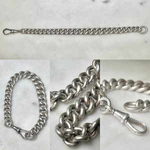 antique c1900 hi-quality silver chain bracelet " all hallmark "
