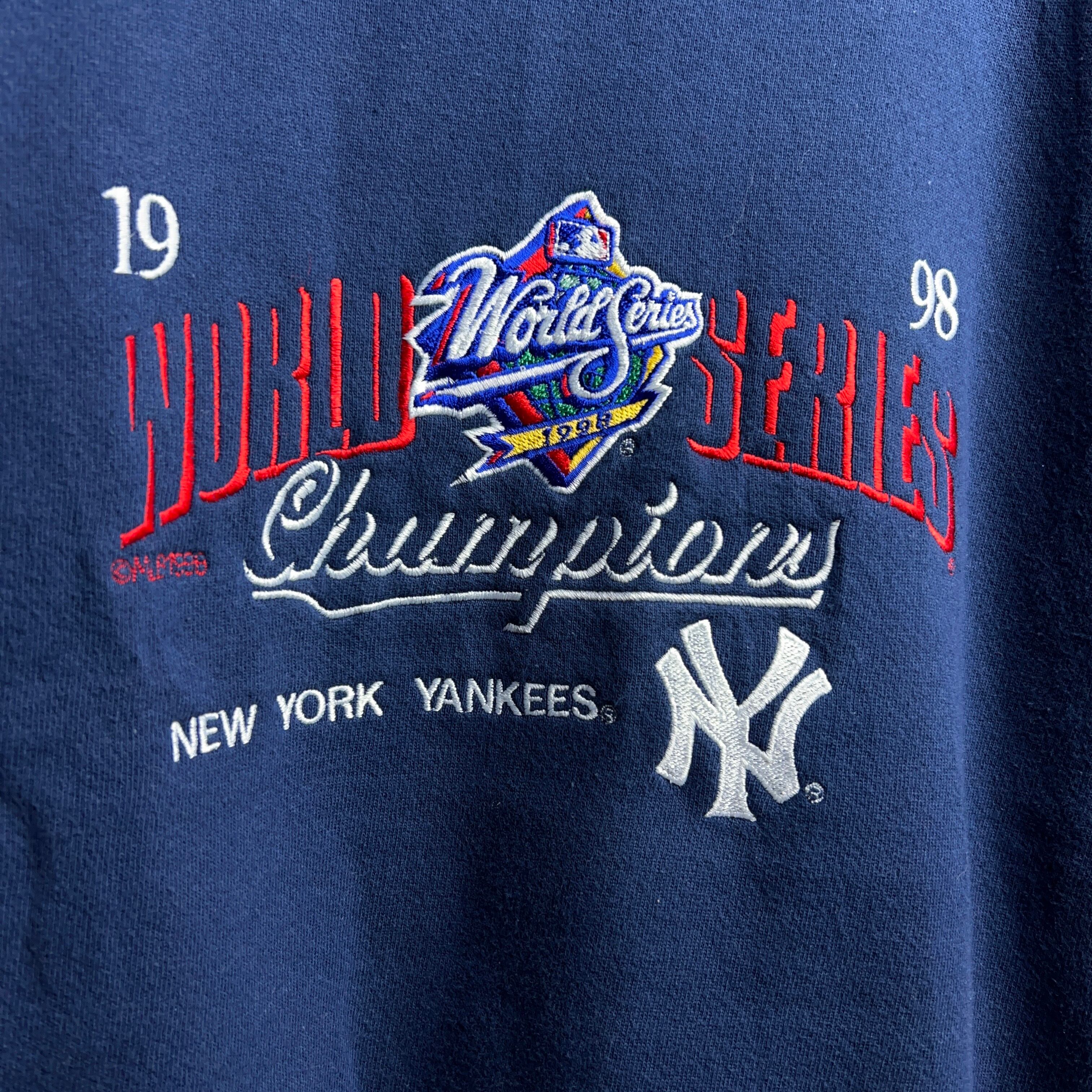 90's NEW YORK YANKEES SWEATSHIRT USA製 90年代 ヤンキース 刺繍 スウェット 【0801A84】