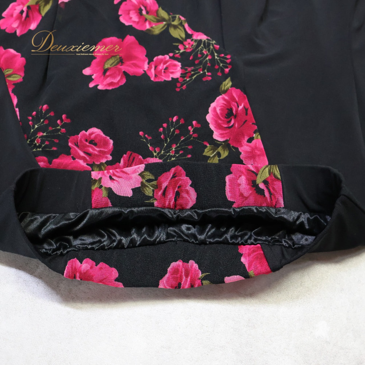 社交ダンス 衣装 prima boutique プリマブティック スカート レッスンウェア ブラック系 伸縮 ストレッチ 練習 レッスン 花 花柄 レース 華やか ダンス衣装 イベント ステージ パーティー レディース おしゃれ かわいい ピンク系 グリーン系