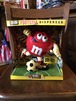 m&m's dispenser red