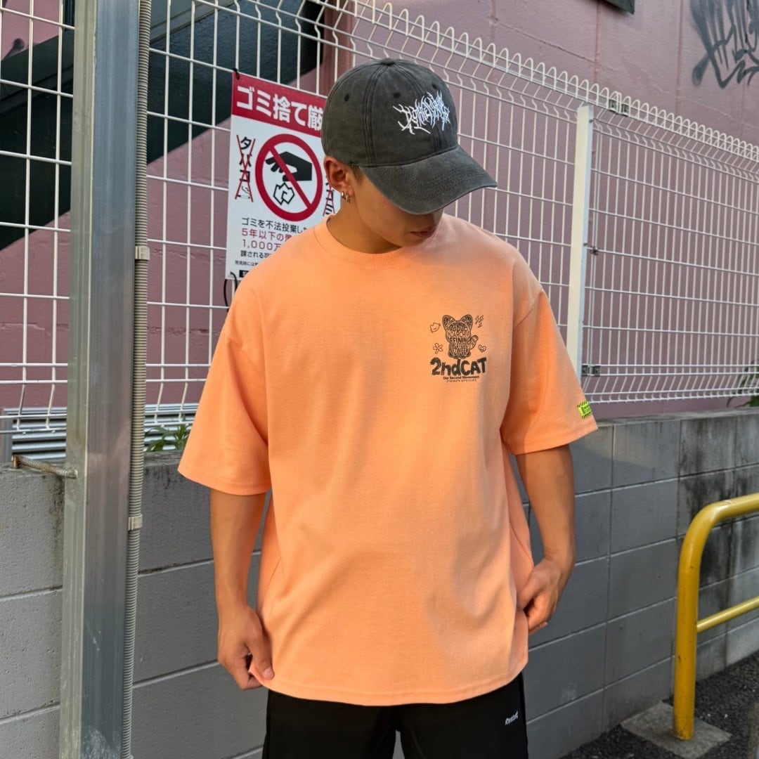 黒*げ様 ビューティービースト リフレクター ロンT 短丈 90s ネコリフレクターTシャツ | Jolly Clan