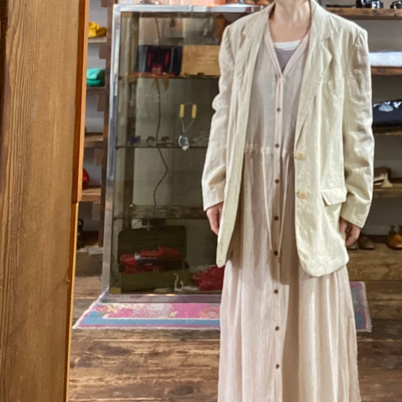 Linen Tailored Jacket / リネン テーラード ジャケット 古着 | 古着屋