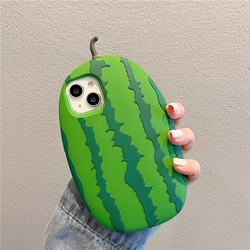 iPhoneケース iPhone14 iPhone13 スイカ おもしろケース 夏 かわいい