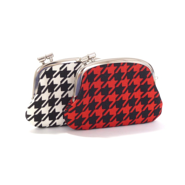 [SALE] がま口 小銭入れ 千鳥格子柄 お洒落 コインケース G787 SALE