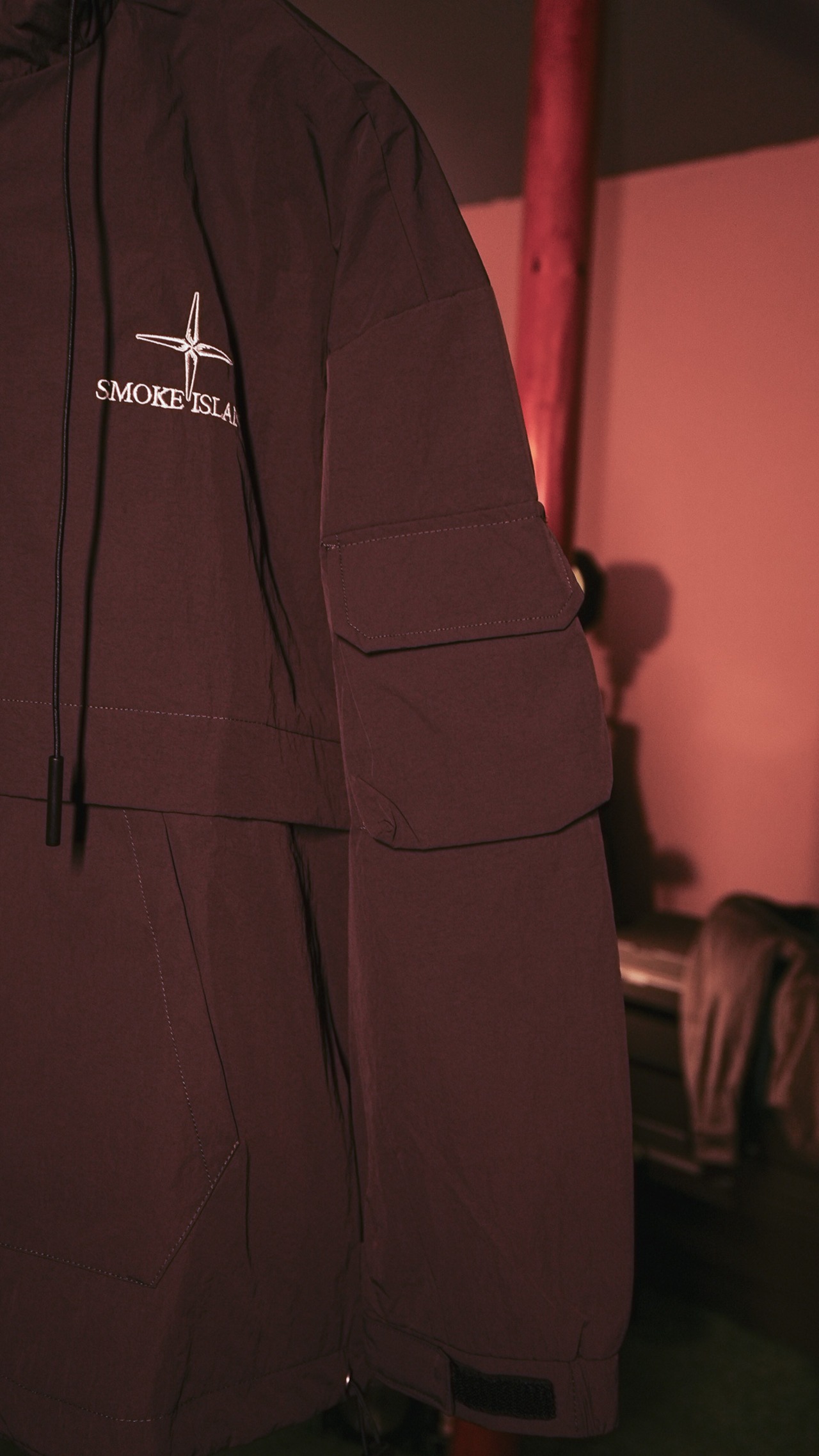 SMOKE ISLAND Anorak Jacket [GRAY]