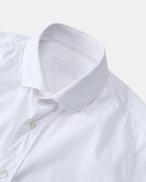 [2017] "PRADA UOMO" Stretch Nylon Poplin Cutaway Shirt (Designed by Miuccia Prada）