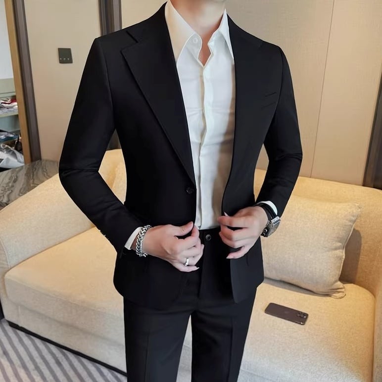 ノッチドラペル シングルブレスト ジャケット 4color OJ0605