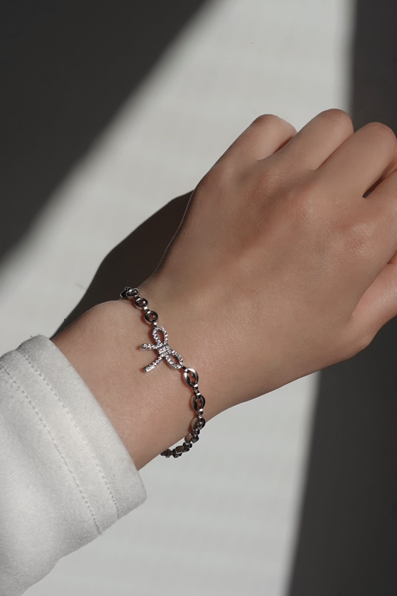 小澤 美里様 コラボ】Sweet Ribbon Bracelet | 金属アレルギー対応の
